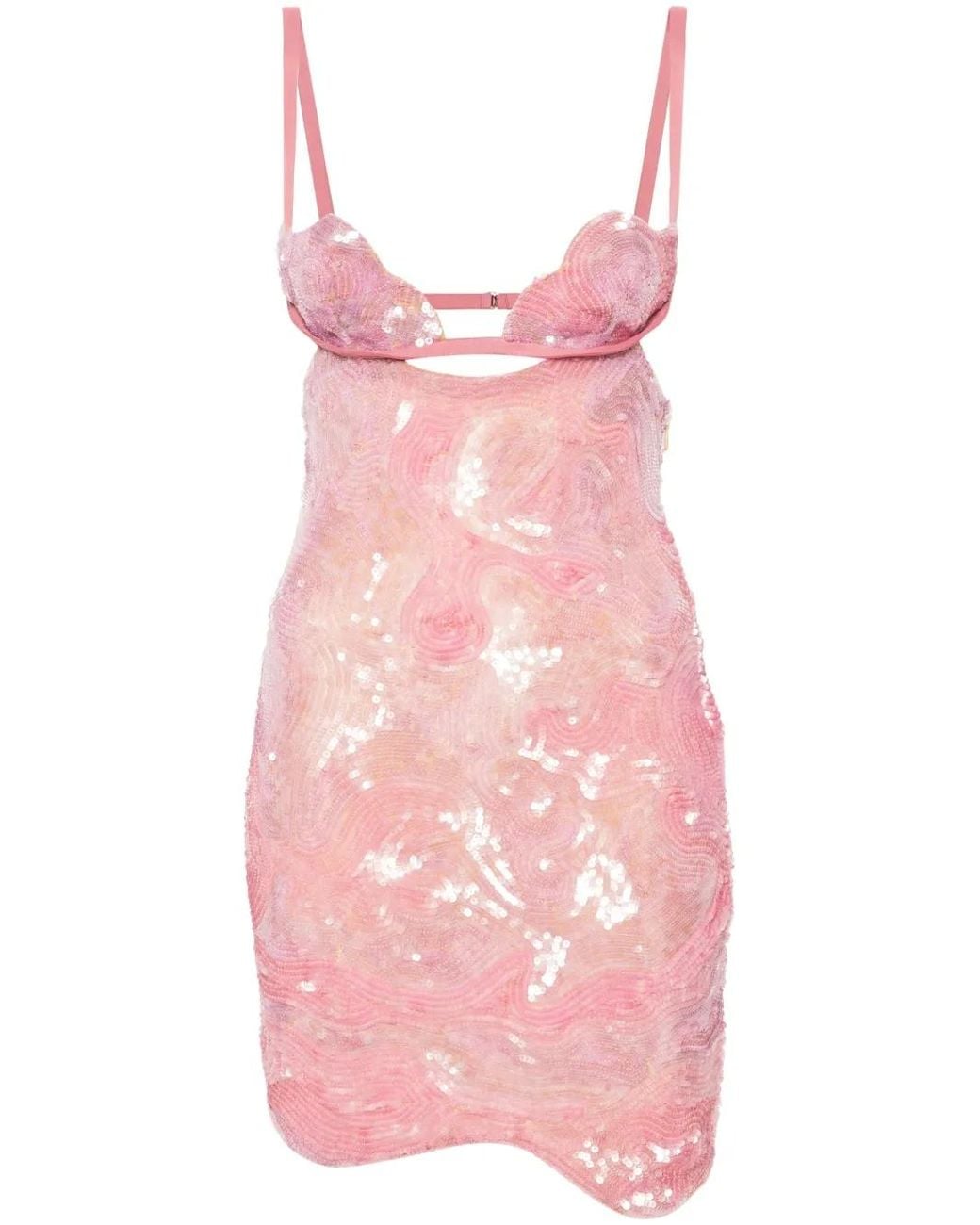 Nensi Dojaka Pink Heartbeat Dress