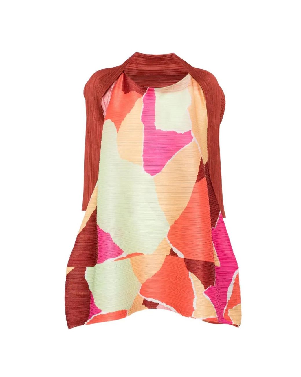 Pleats Please Issey Miyake Red Dresses