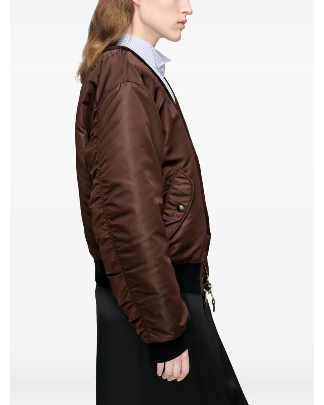 Maison Margiela Brown Reversible Bomber Jacket