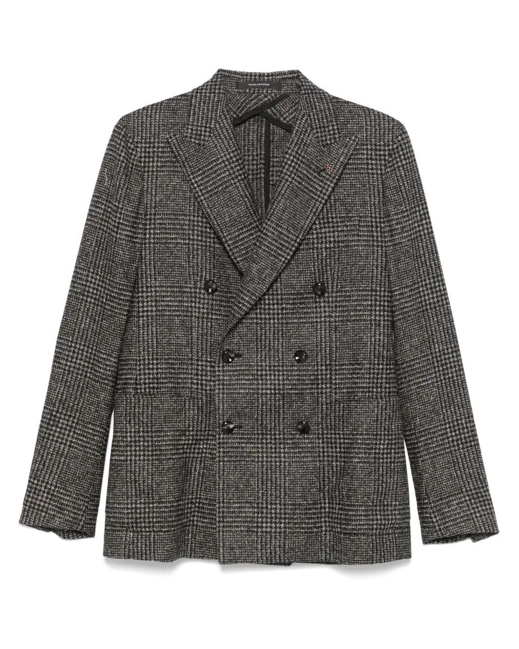 Tagliatore Geruite Blazer in het Gray voor heren