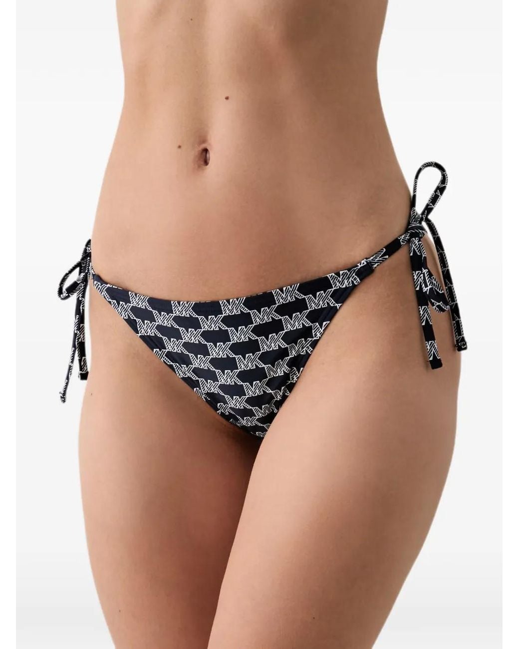 MICHAEL Michael Kors Black Logo-Print Bikini