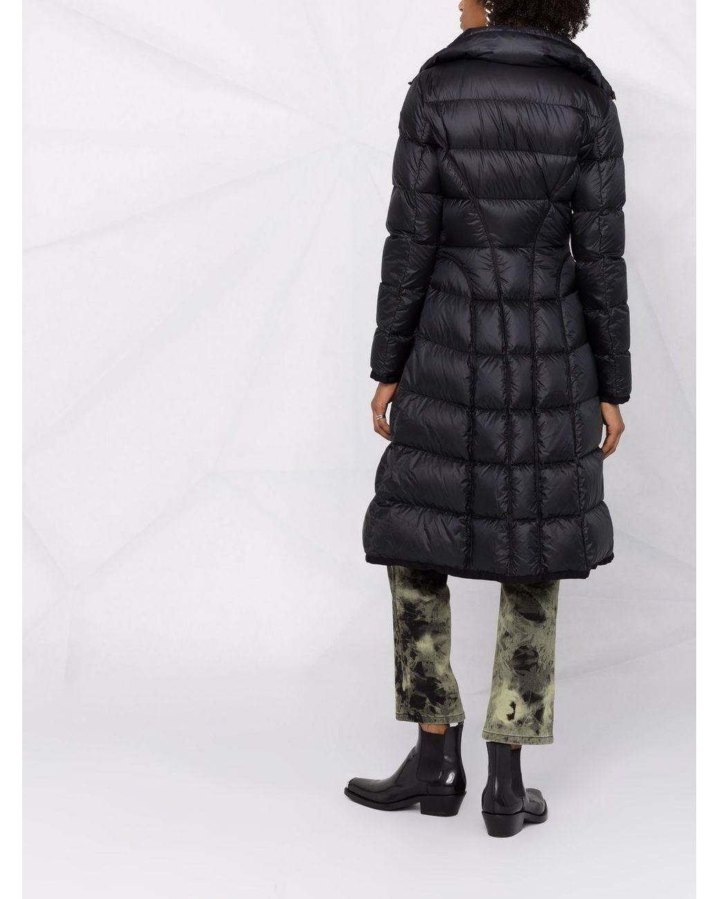 moncler long padded coat