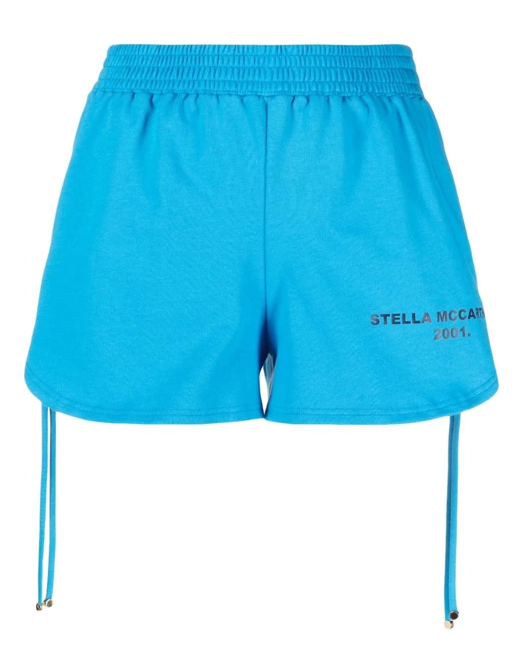 Stella McCartney Blue Side Drawstring-Fastening Shorts