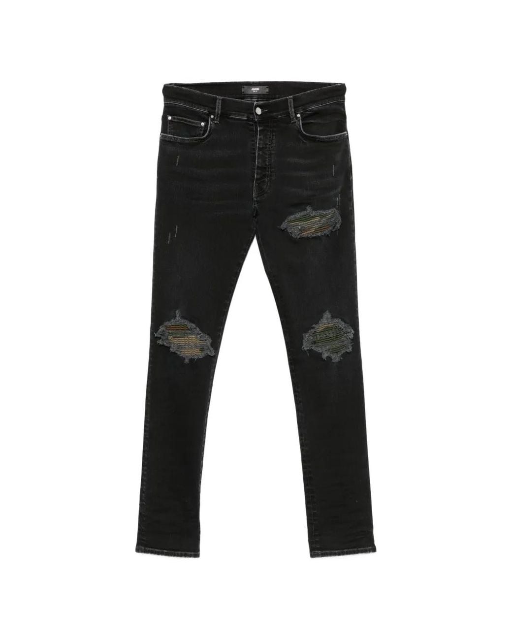 Amiri Black Jean Mx1 À Patch Camouflage for men