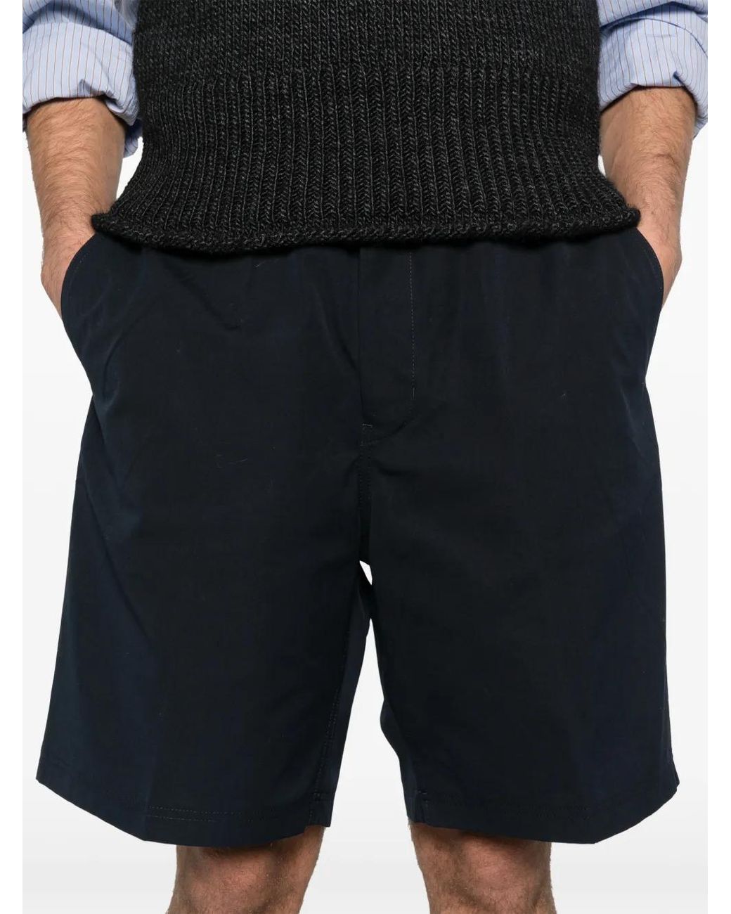 Prada Shorts Met Elastische Tailleband in het Blue voor heren
