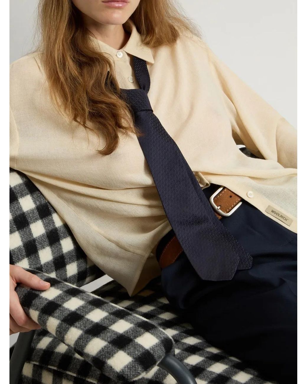 Woolrich Natural Collared Shirt