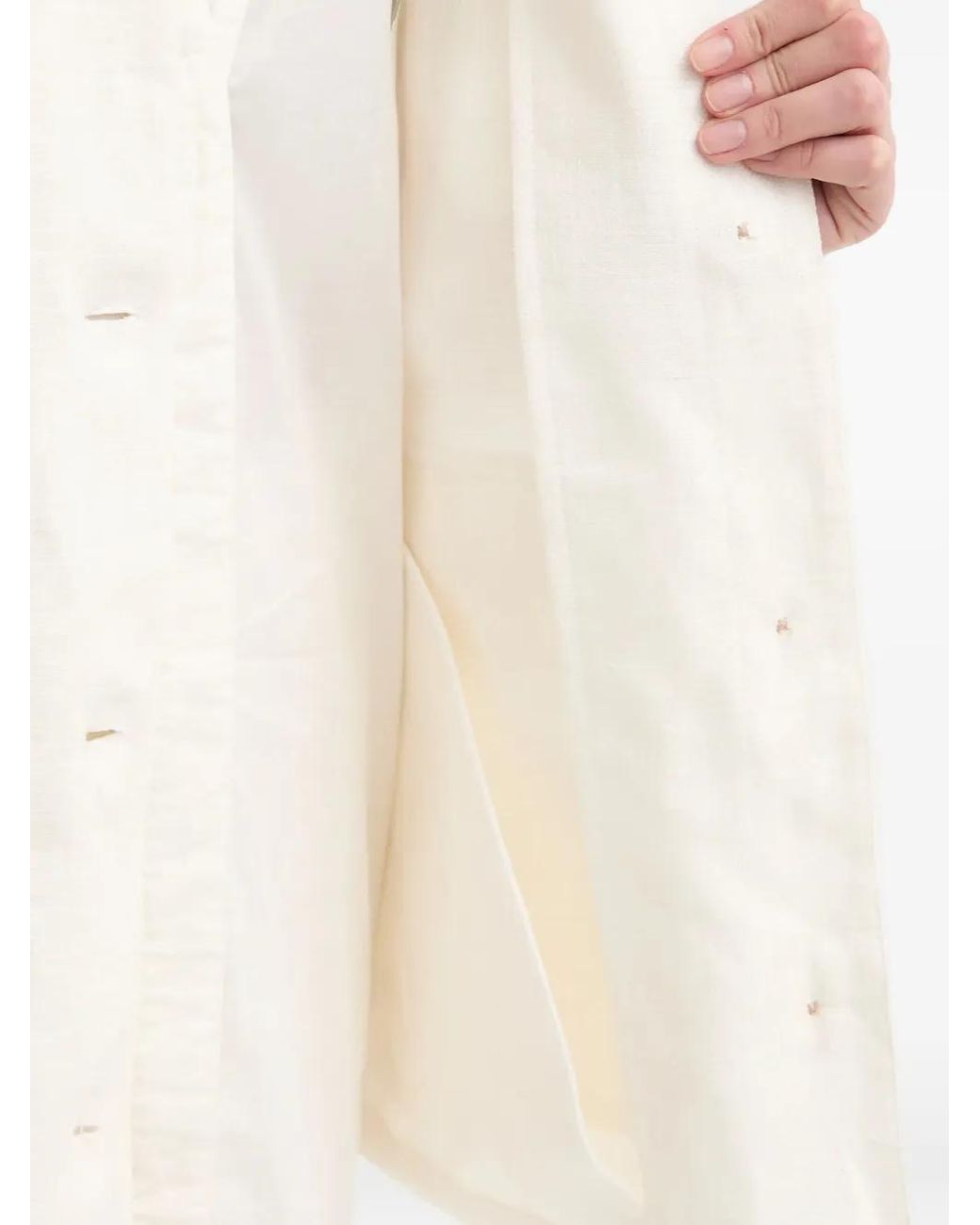 Mos Mosh White Mmalfea Flap-Pocket Jacket