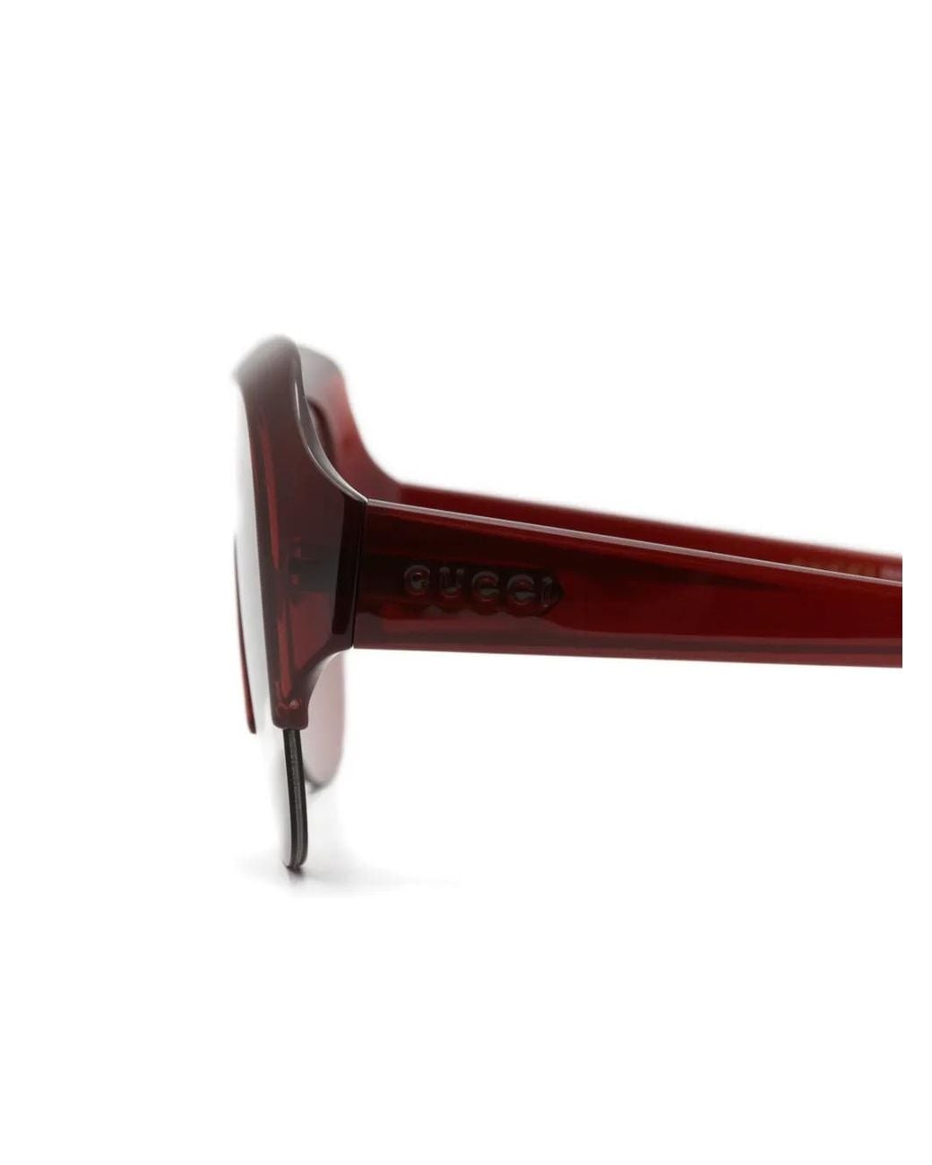 Gucci Pink Oversized-Frame Sunglasses