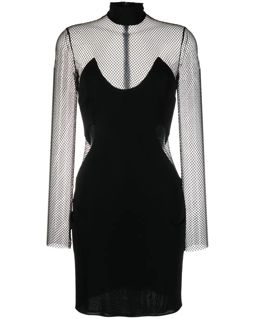 Tom Ford Black Illusion Mesh-panel Minidress