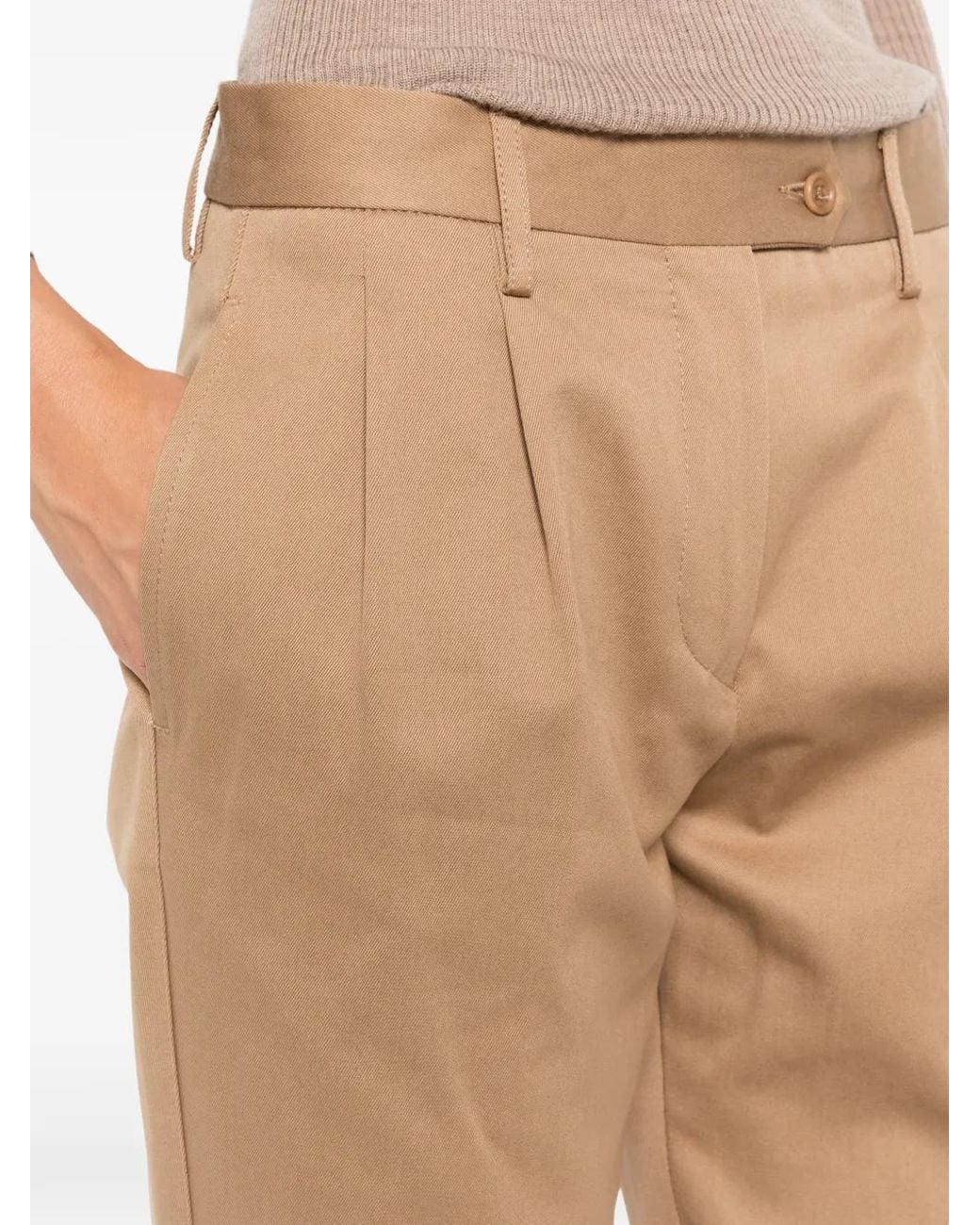 Aspesi Multicolor Double-Pleated Trousers