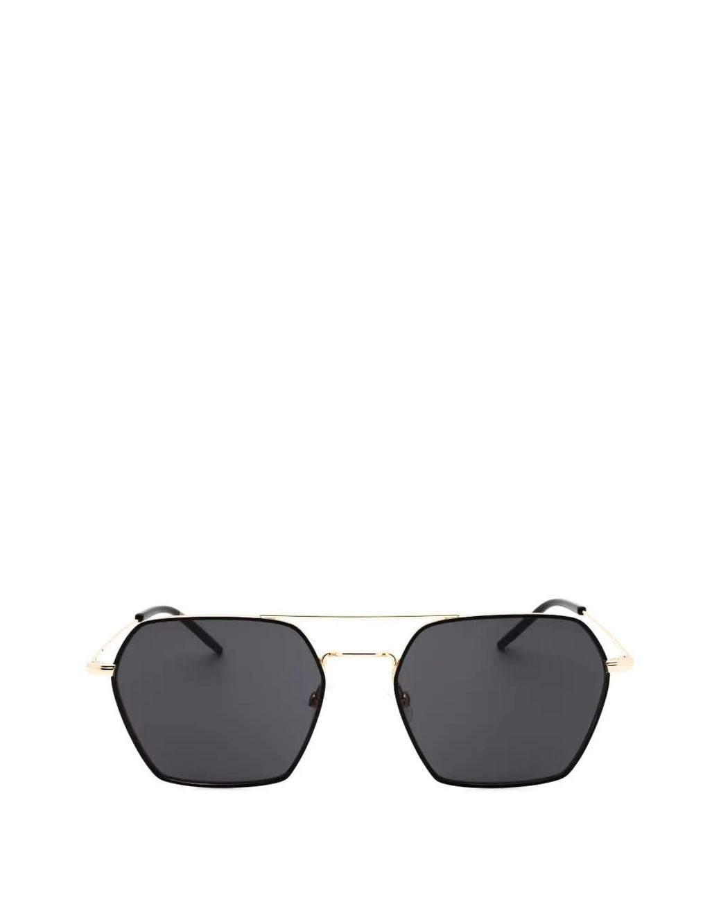 Boss Gray Rectanglular-Frame Sunglasses