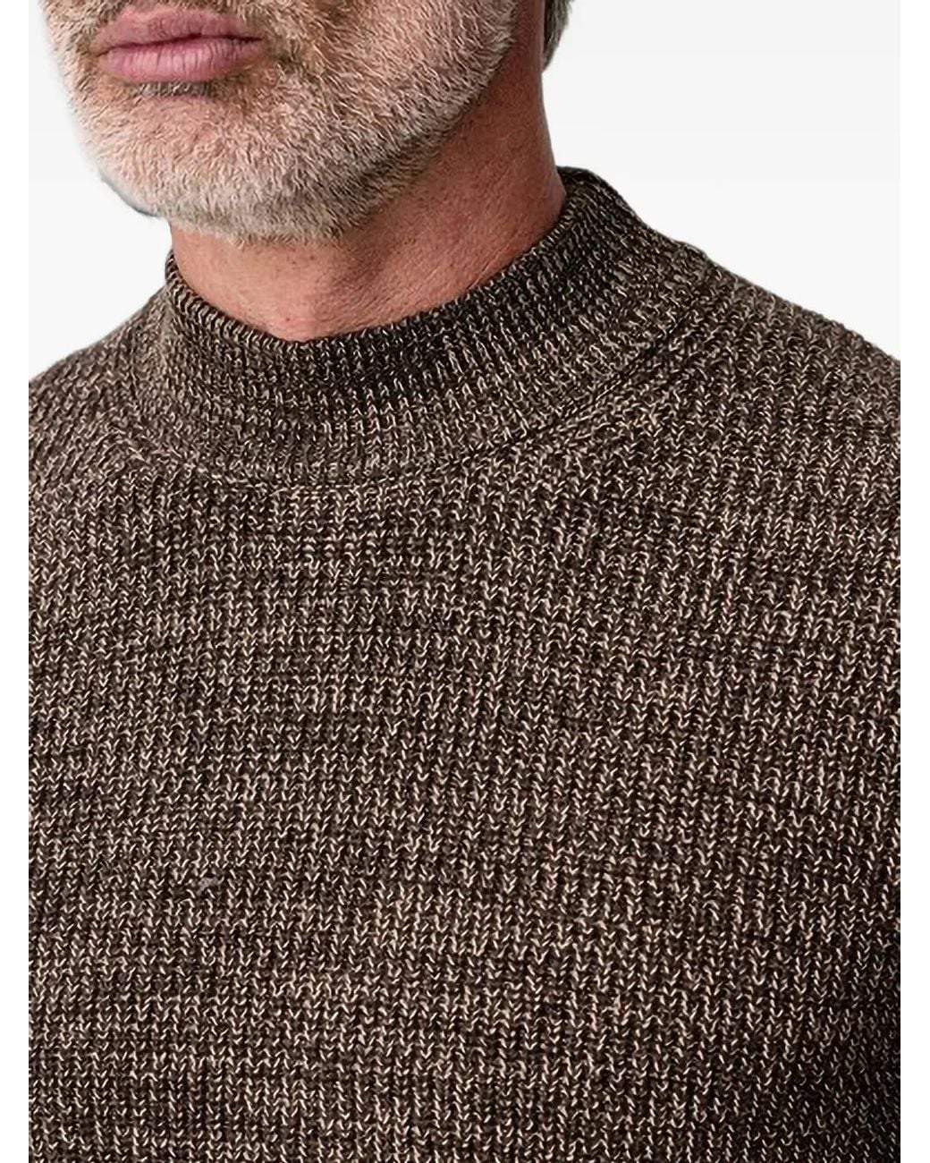 Joop! Gray Textured Mock-Neck Sweater for men