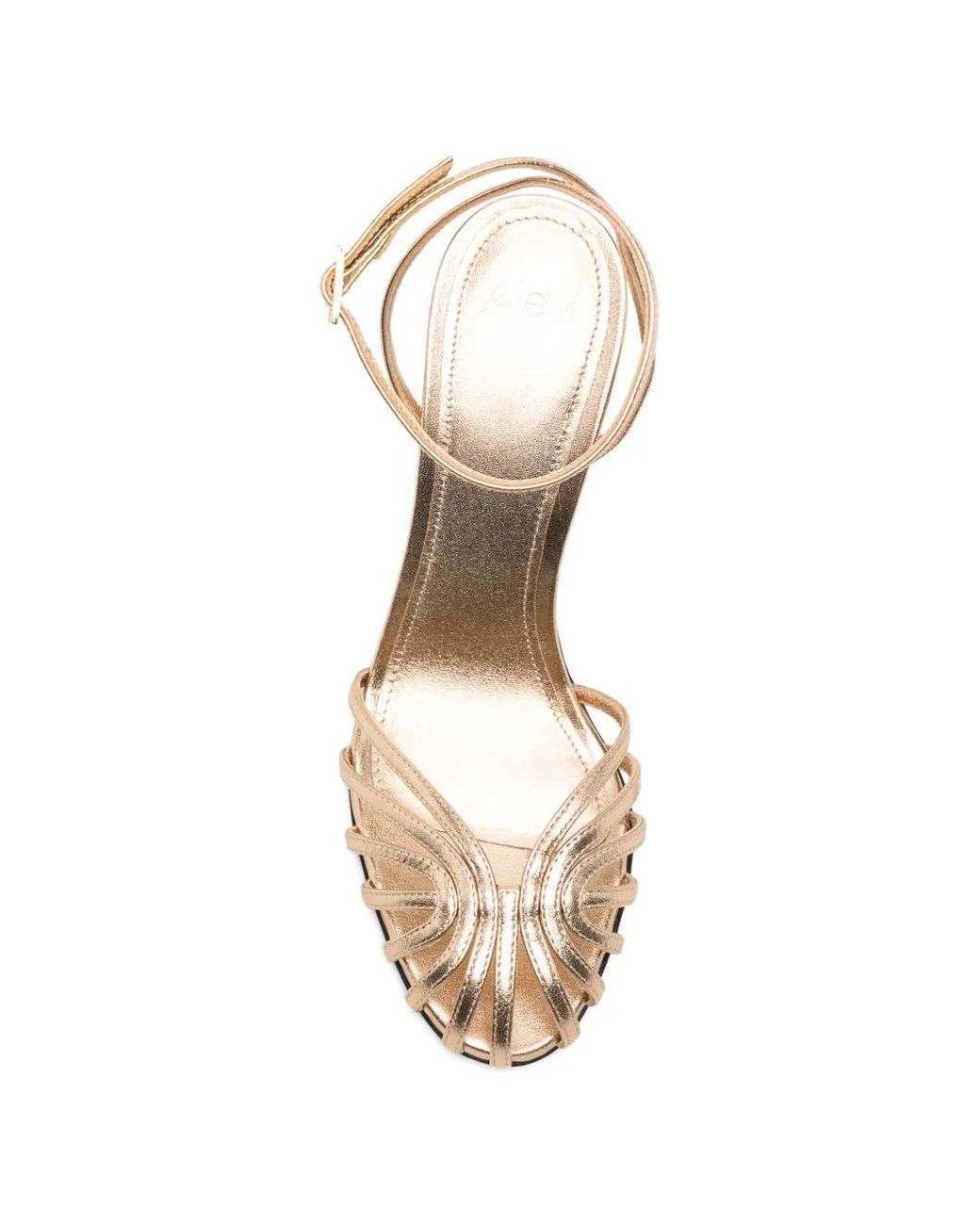 ALEVI Metallic Sandales En Cuir
