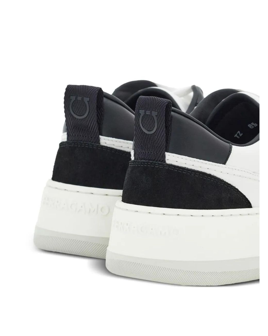 Ferragamo White Low/ Leather Trainer Sneaker for men