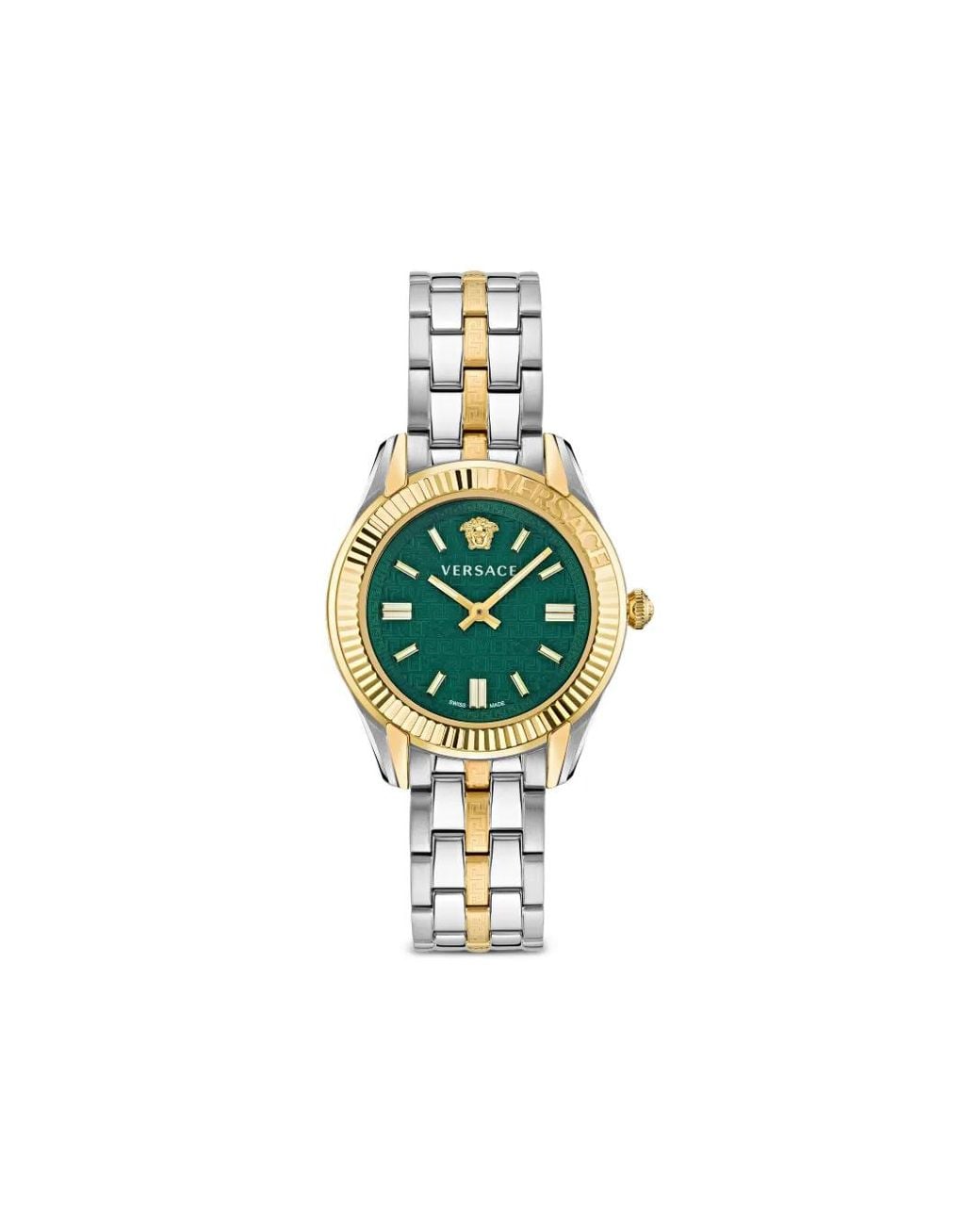 Versace Blue Greca Time Lady 35Mm Watch