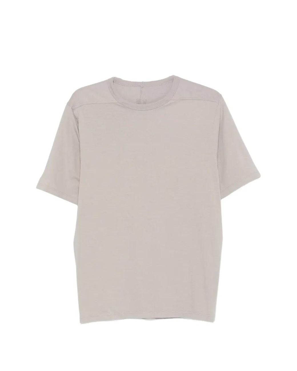 Rick Owens White Shoulder Seam T-Shirt for men
