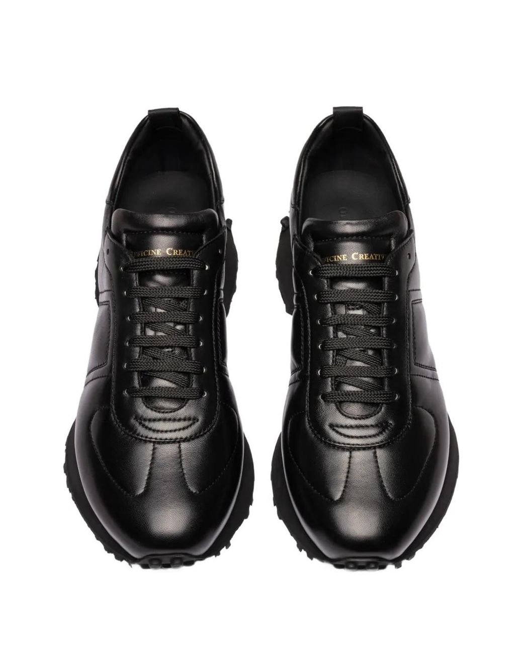 Officine Creative Black Kasba 003 Leather Sneakers for men