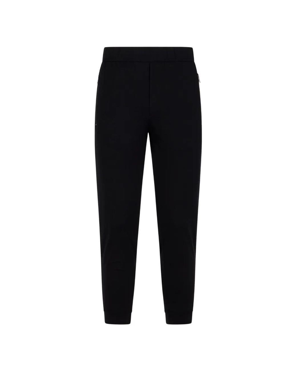 Prada Black Triangle-Logo Trousers for men