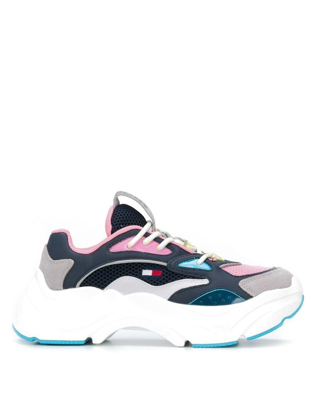 tommy hilfiger chunky leather trainers