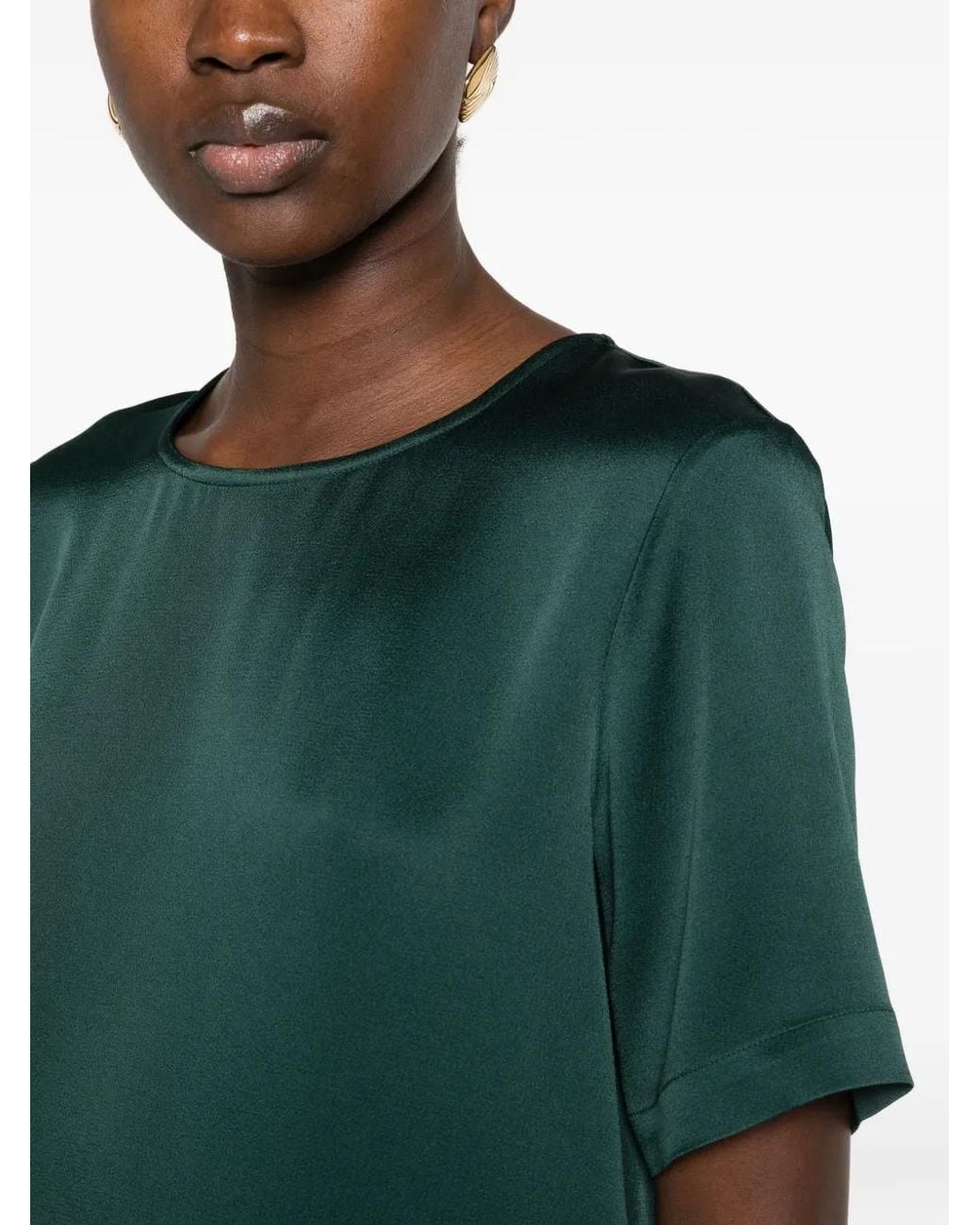 Antonelli Green Duchamp Satin-Finish Short-Sleeve T-Shirt