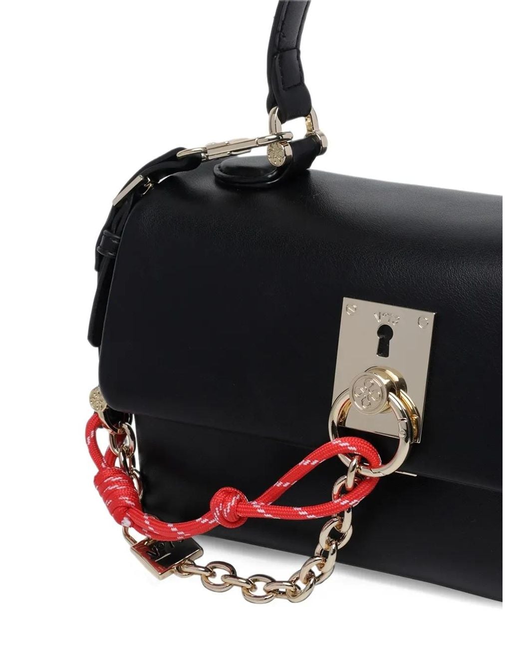V73 Black Alabastro Top-Handle Tote Bag