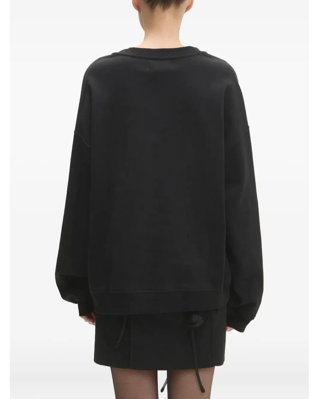 Fiorucci Black Embroidered-Logo Sweatshirt