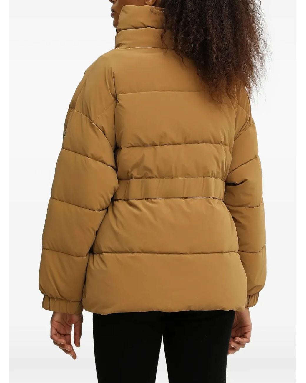 EA7 Natural Belted Quilted Design Jacket