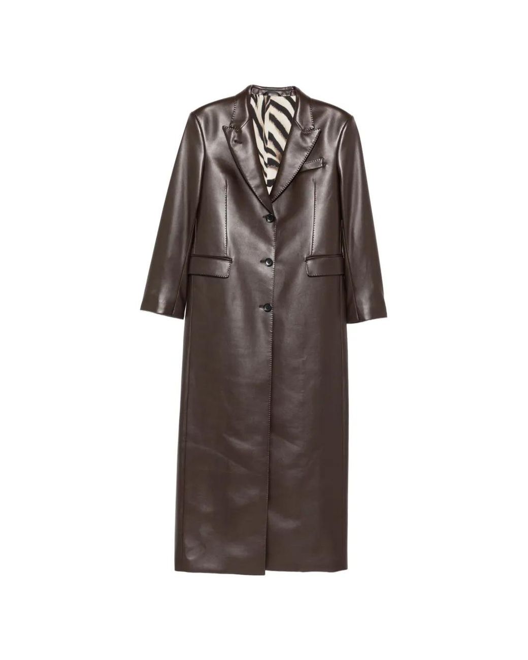Eraldo Brown Buttoned Coat