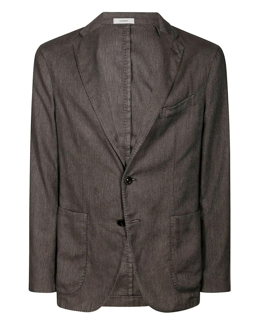 Boglioli Black Buttoned Jacket for men