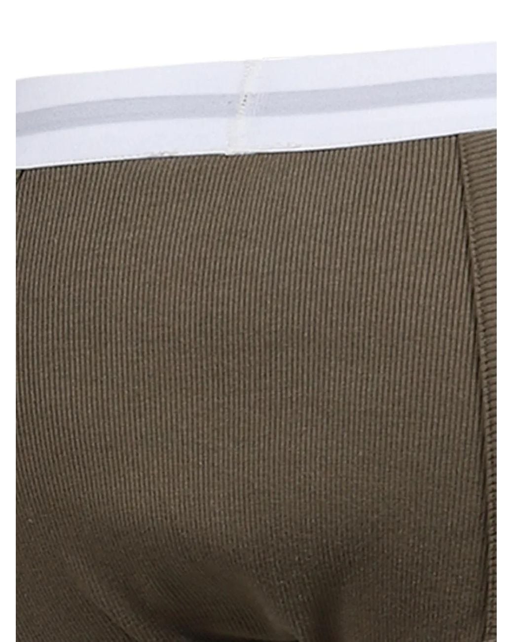 Natasha Zinko Green Ribbed-Knit Logo-Waistband Briefs