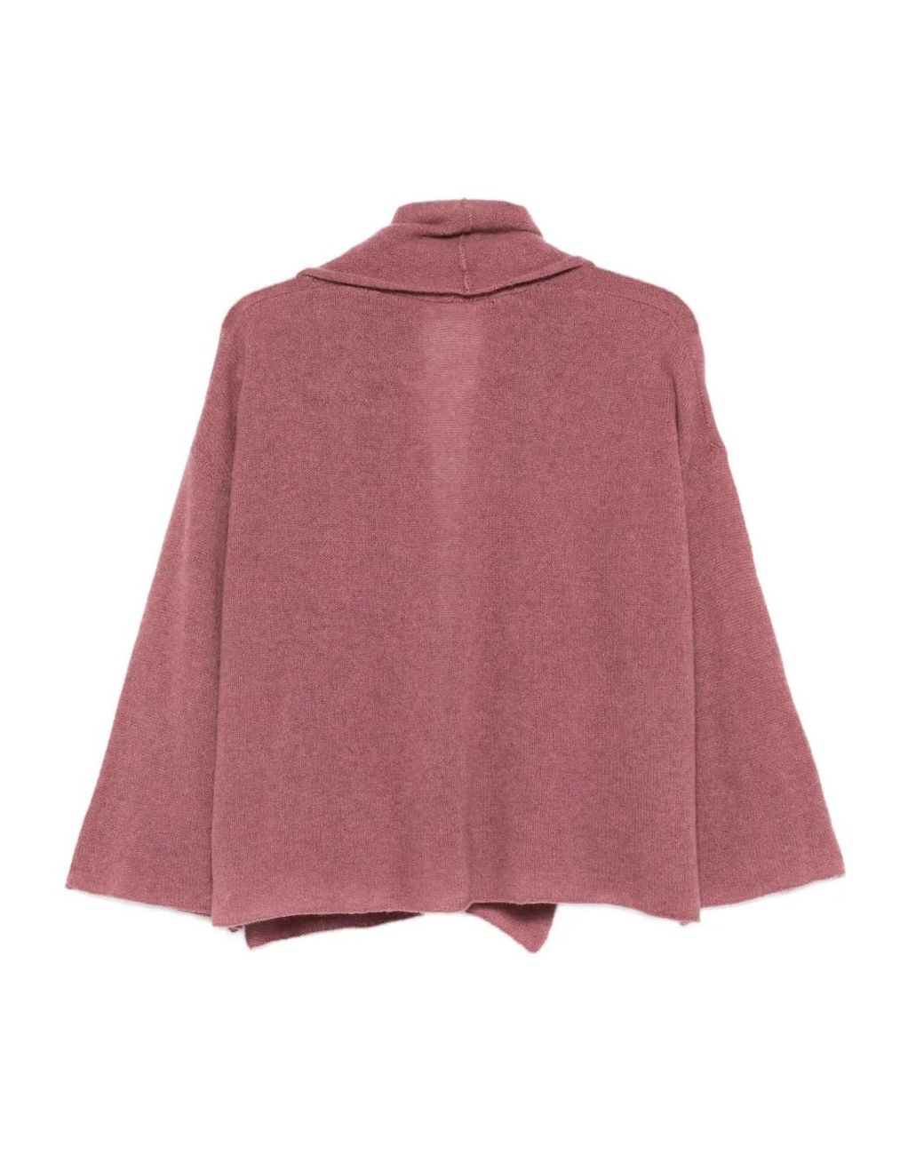 Fedeli Pink Open-Front Cardigan