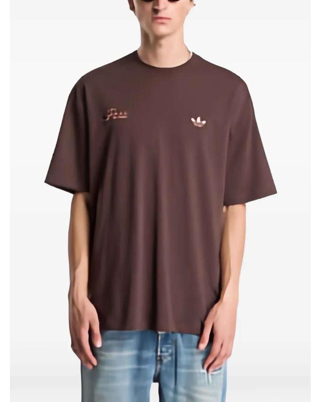 Adidas Brown Paris Gfx T-Shirt for men