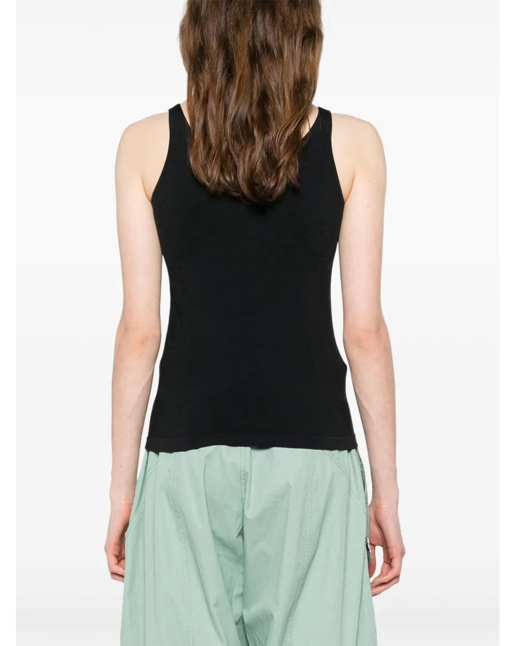 Wolford Black Coton Blend Tank Top