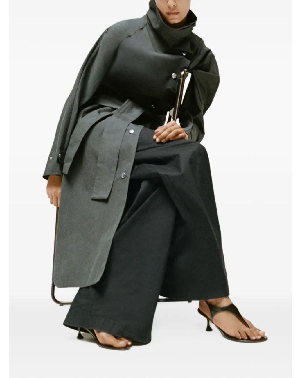 Proenza Schouler Gray Corey Trench Coat