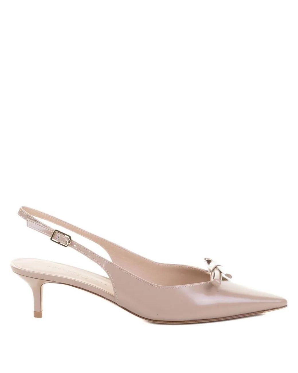 Roberto Festa Pink Senya Bow-Detail Slingback Pumps