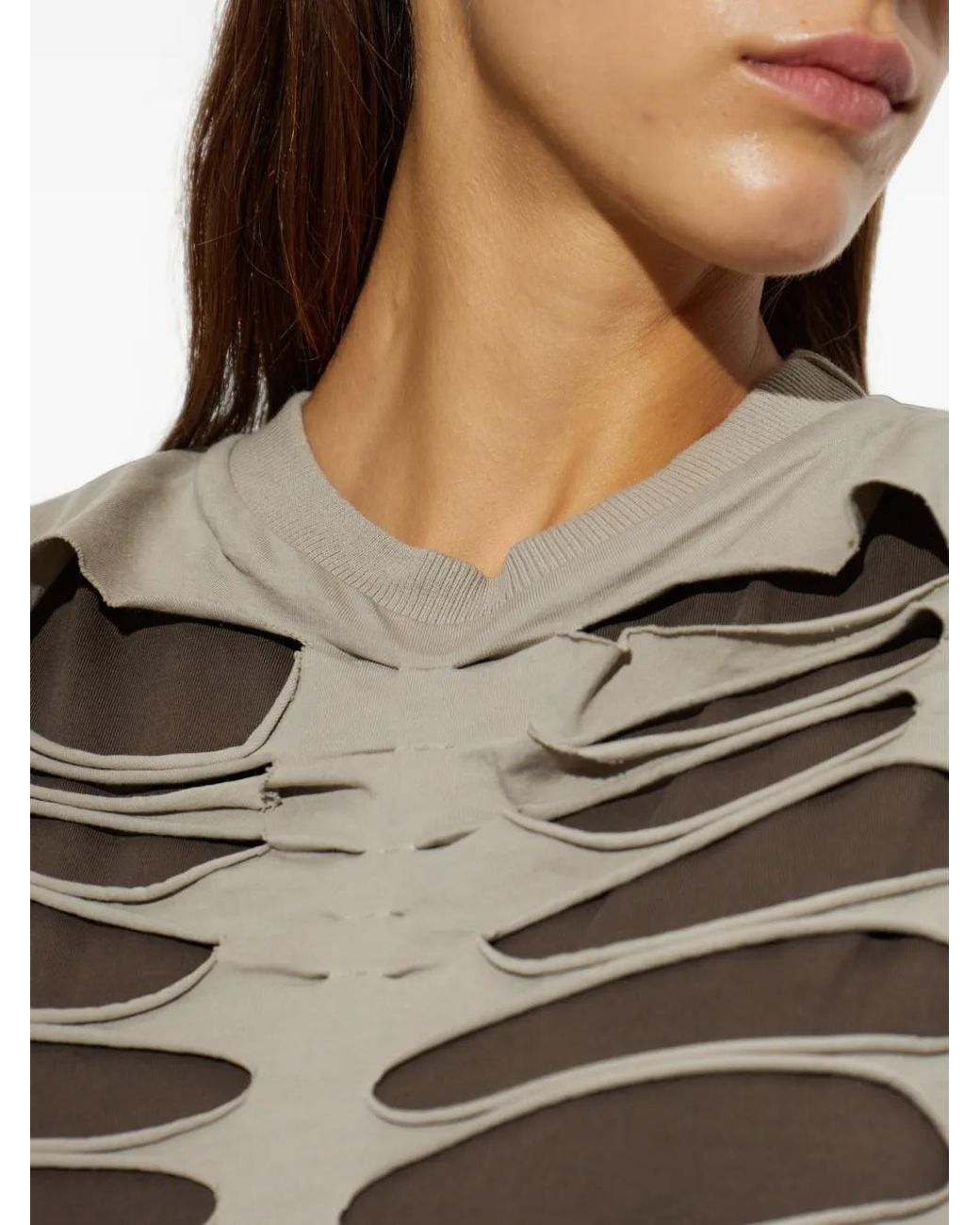 AVAVAV Gray Slit-Detail T-Shirt