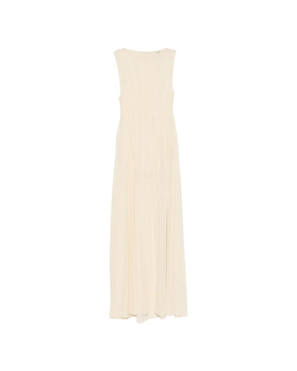 Arcina Ori White Audrey Pleated Maxi Dress