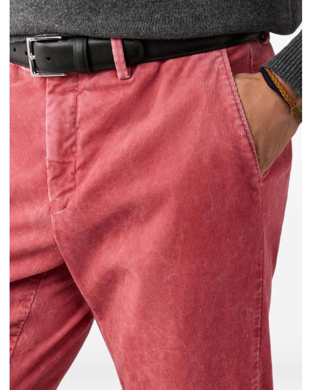 Hackett Red Kensington Corduroy Trousers for men