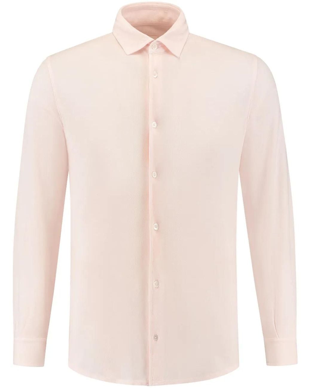 Fedeli Pink Long-Sleeved Shirt for men