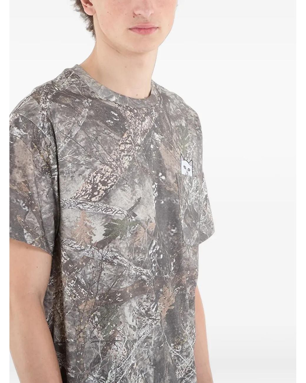 RIPNDIP Gray Lord Nermal Pocket T-Shirt for men