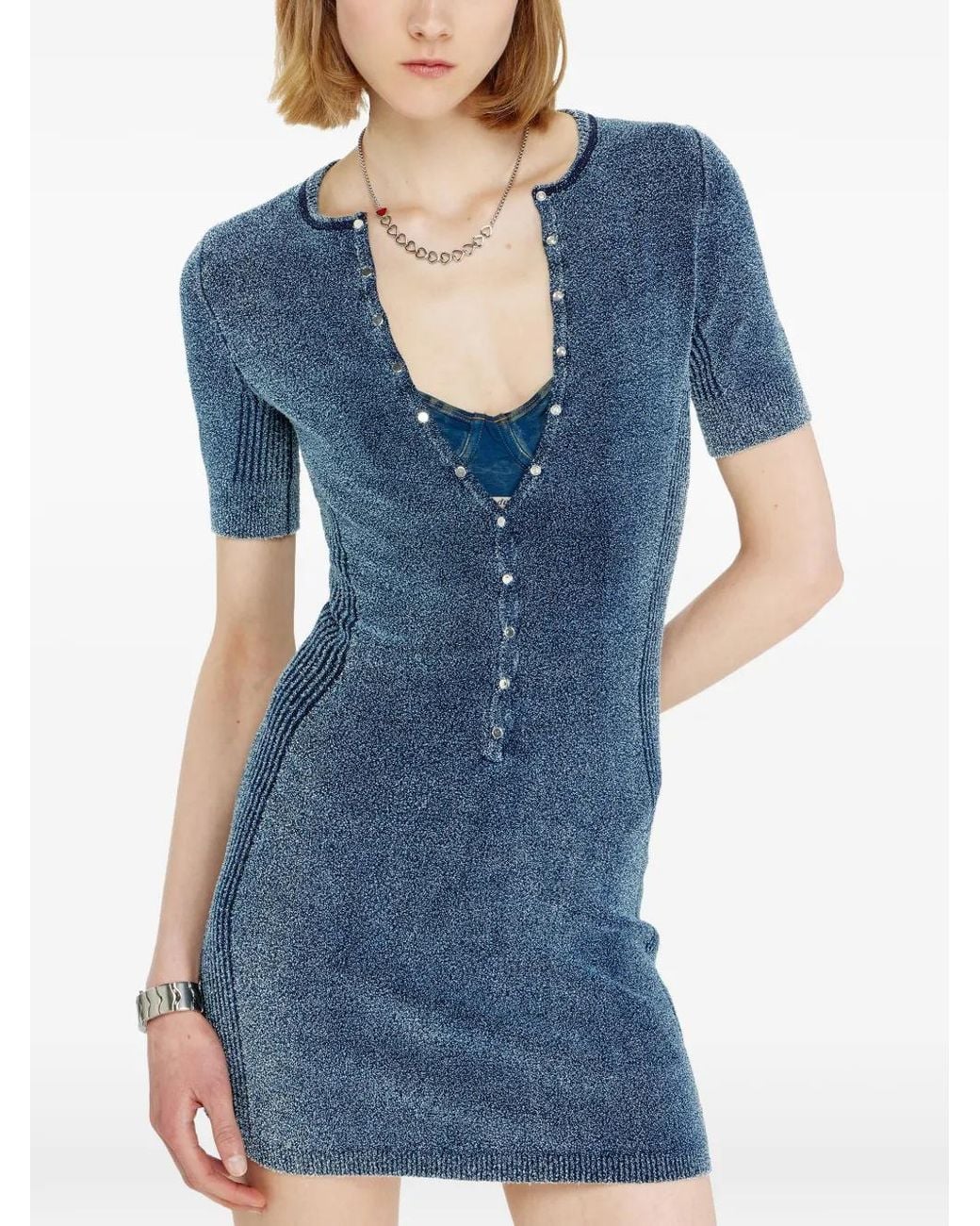 DIESEL Blue Short Dress