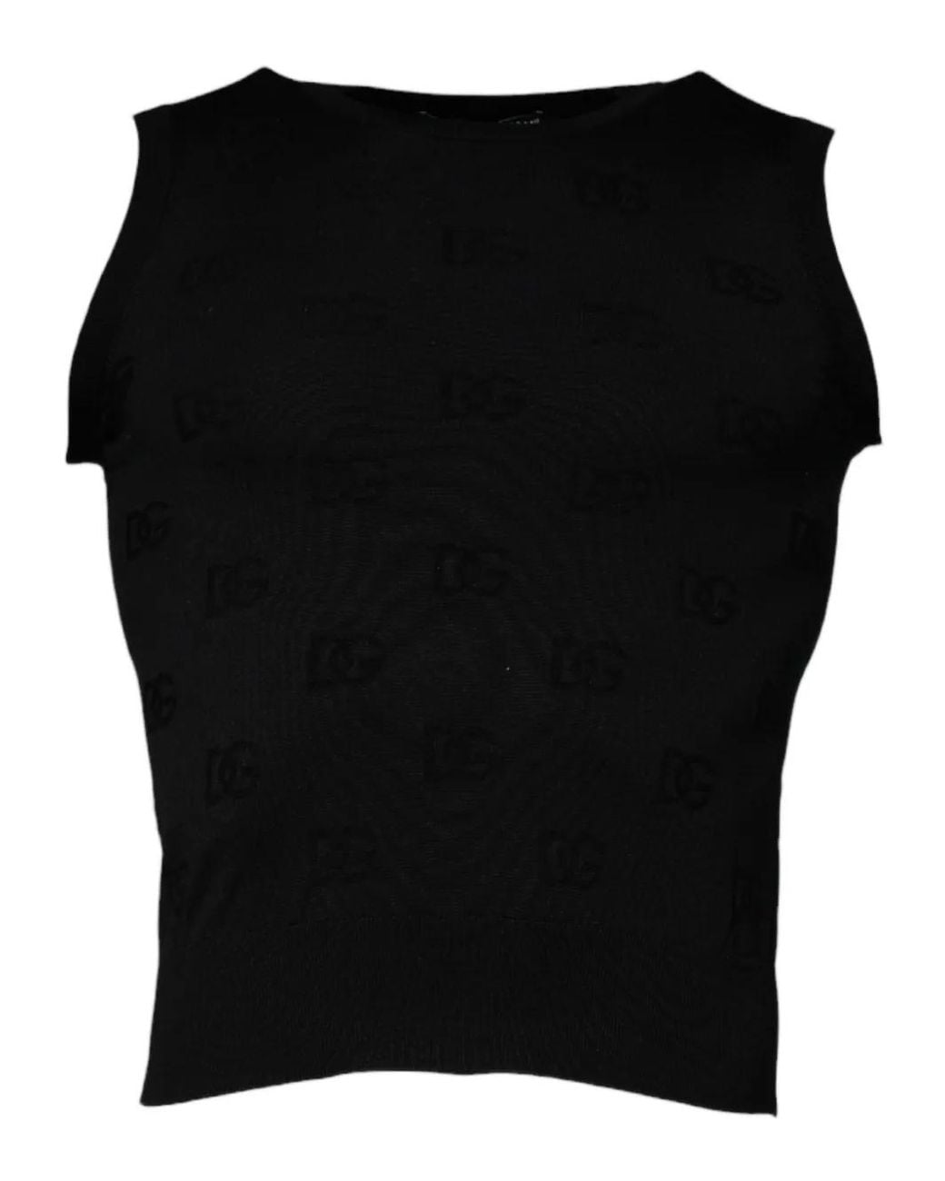 Dolce & Gabbana Black Sleeveless T-Shirt for men