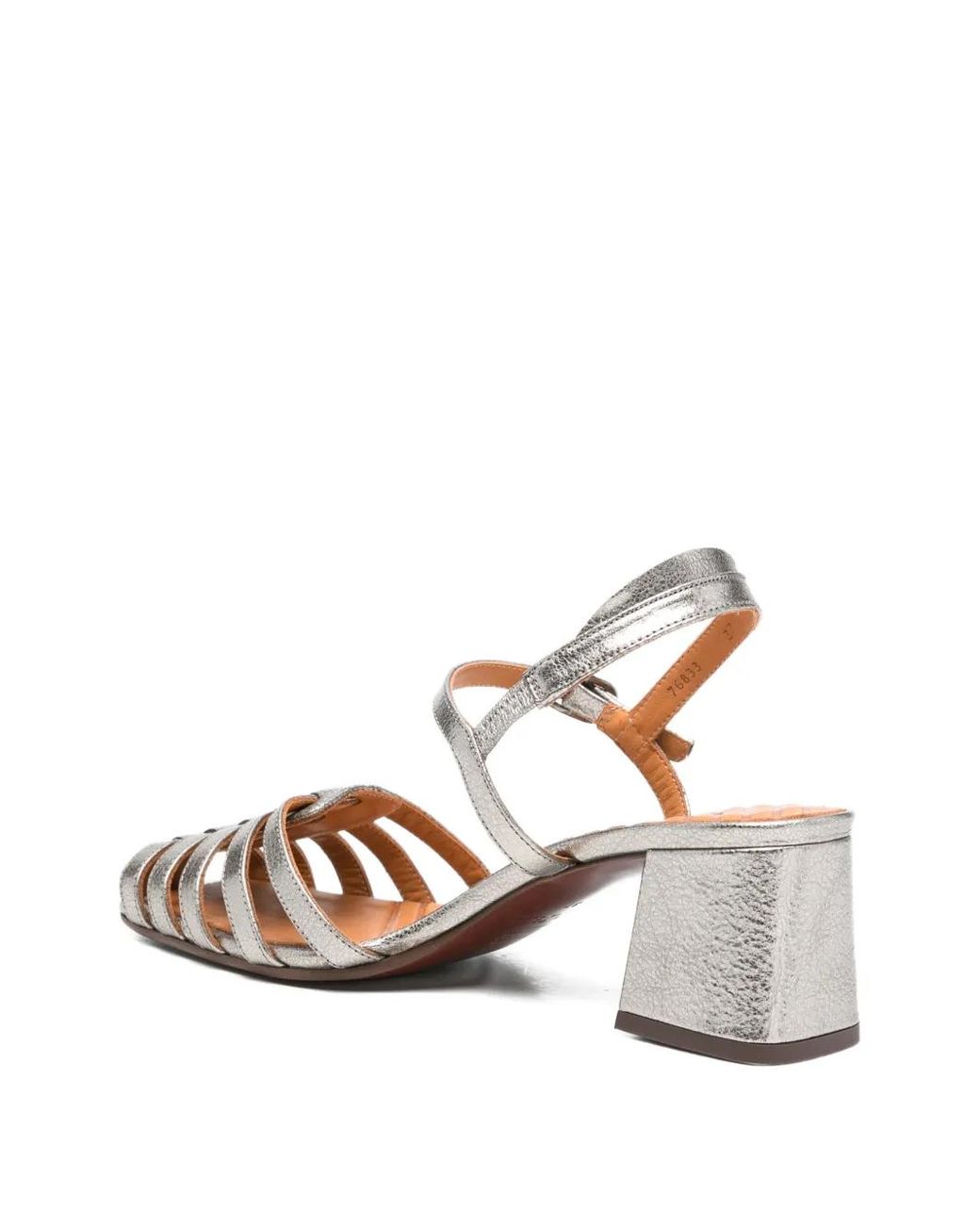 Chie Mihara White Woven Strap Sandals