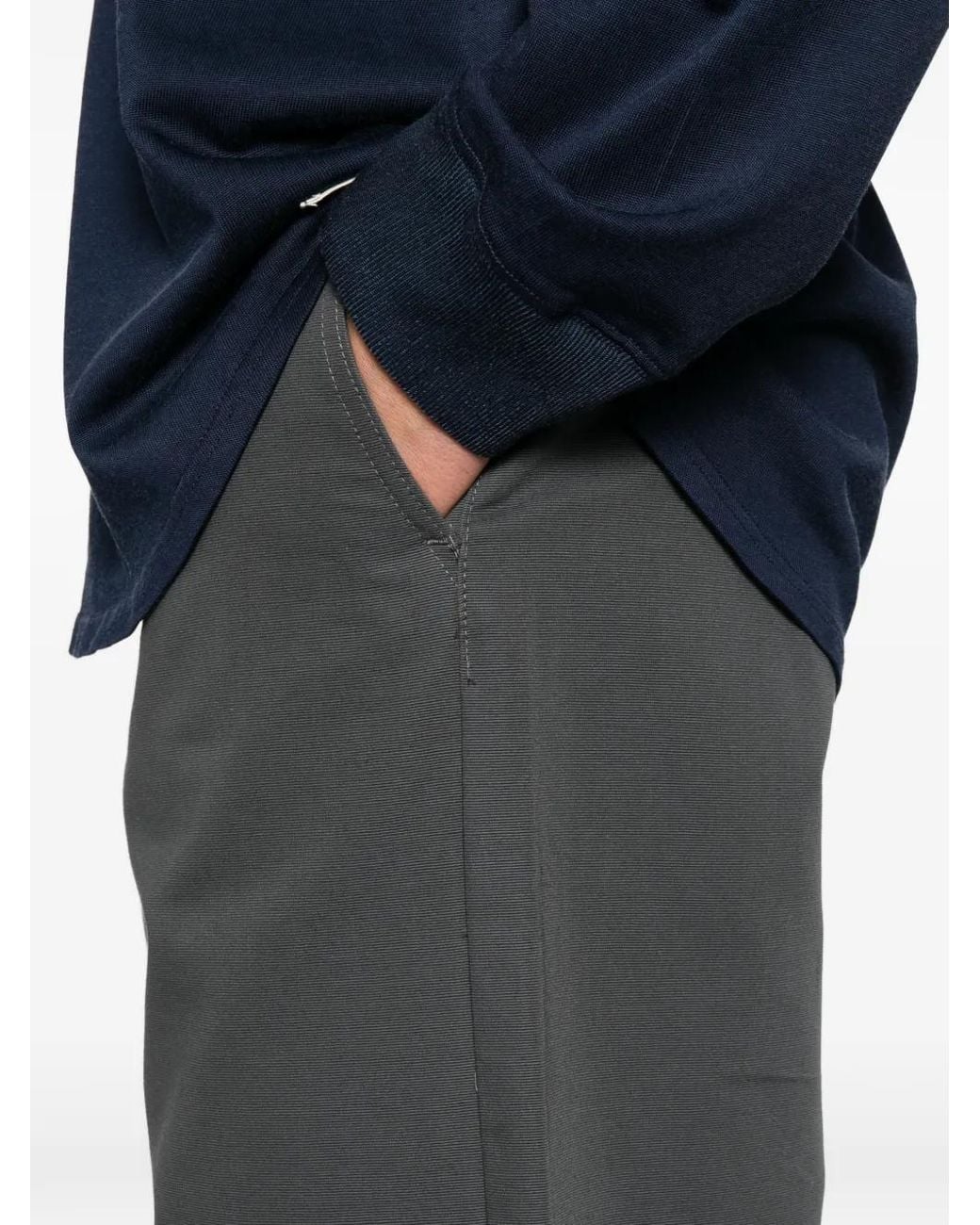 KENZO Gray Panelled Wide-Leg Trousers for men