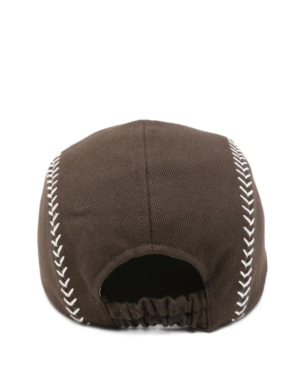 Jacquemus Brown Logo-Embroidered Cap for men