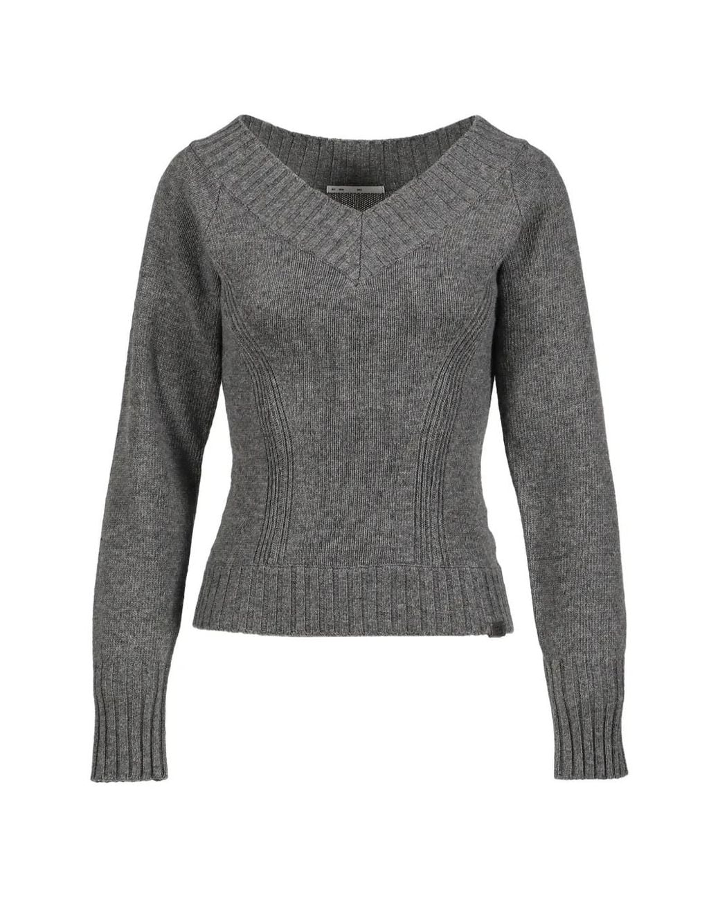 BOHEMSEO Gray Bok V-Neck Sweater