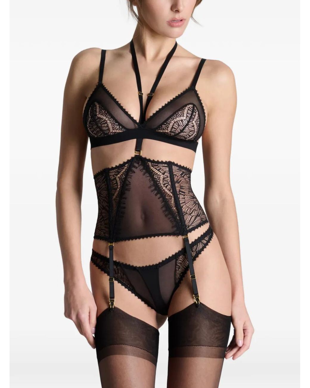 Maison Close Black Garter Belt