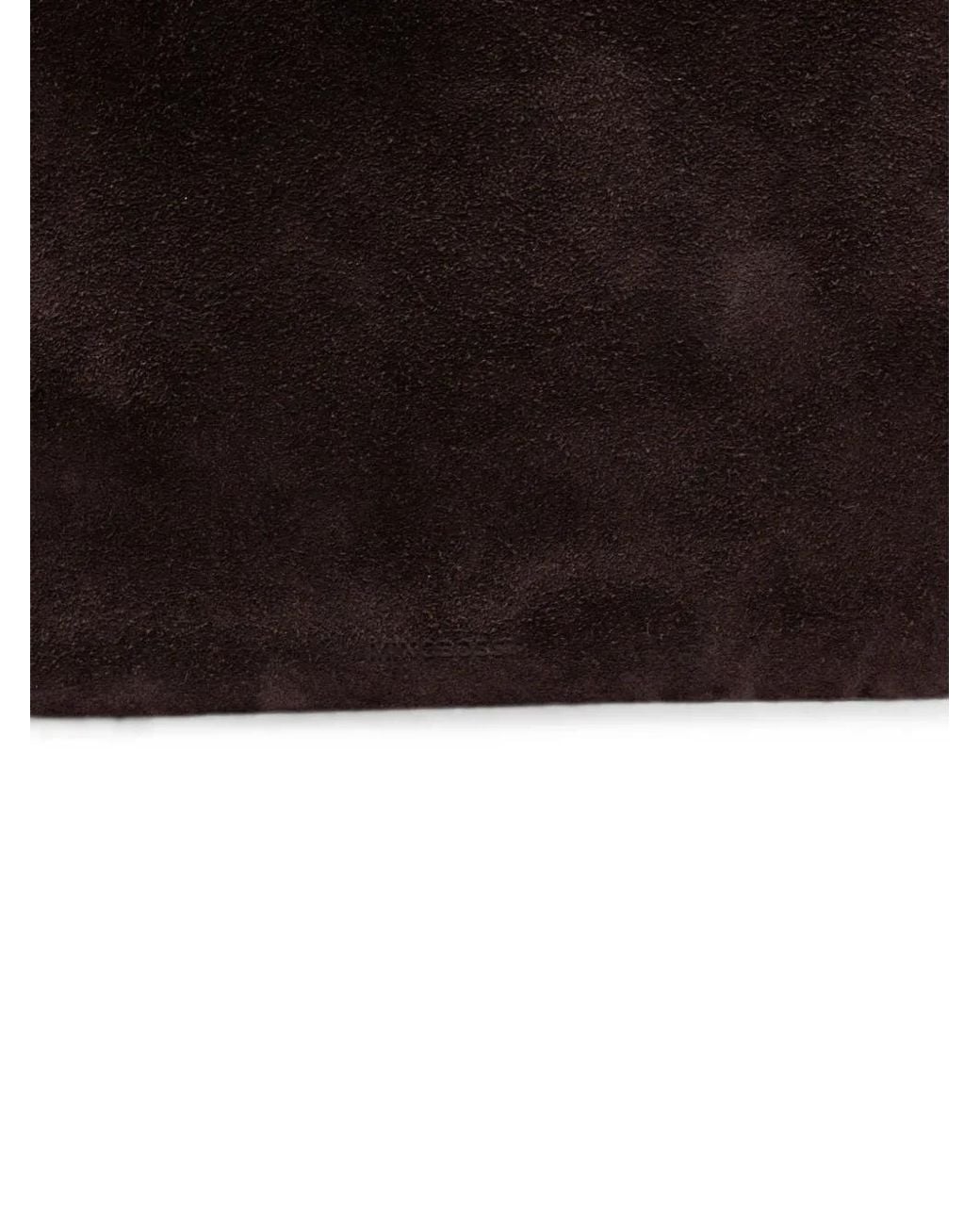 MINOBOSSI Black Abigail Suede Tote Bag