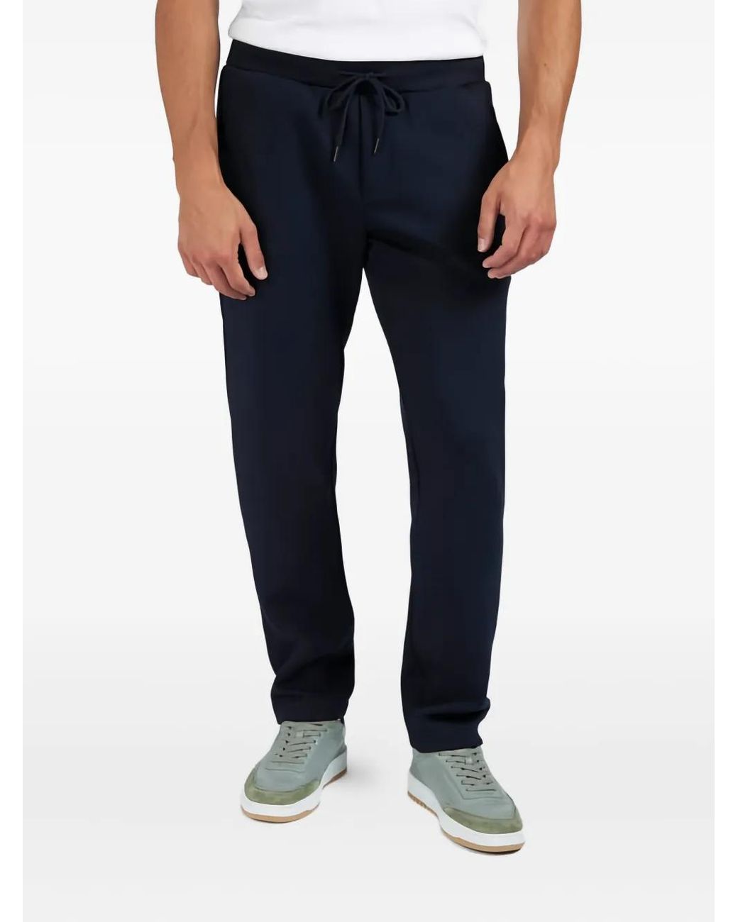 Paul & Shark Blue Drawstring Track Pants for men