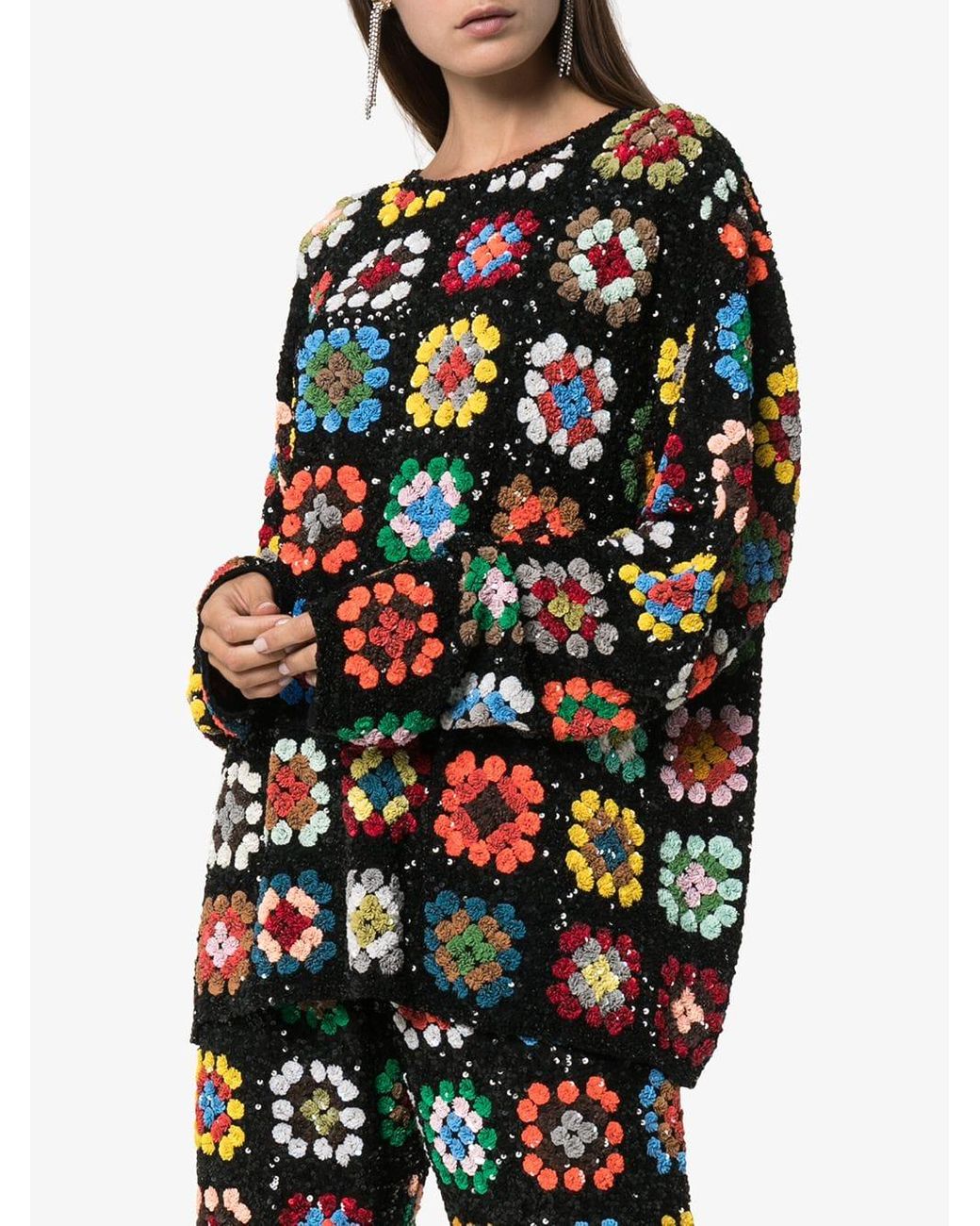 Ashish Sequin-embellished Crochet Knit 
